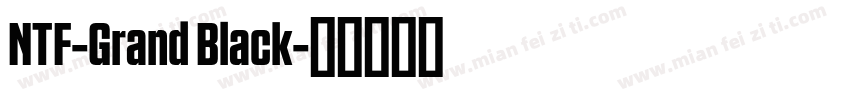NTF-Grand Black字体转换